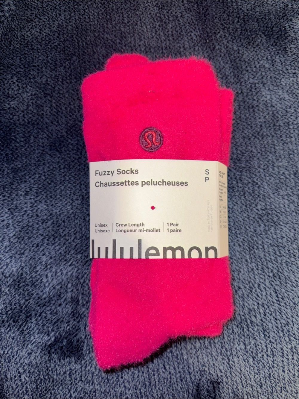 lululemon athletica Fuzzy Crew Socks - Bright Pink
